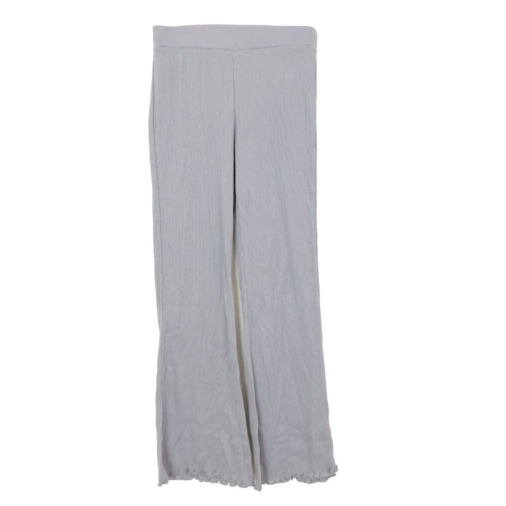 MADEWELL Pointelle Ribbed Pajama Flare Bottom Pant S Light Baby Blue NWT B57